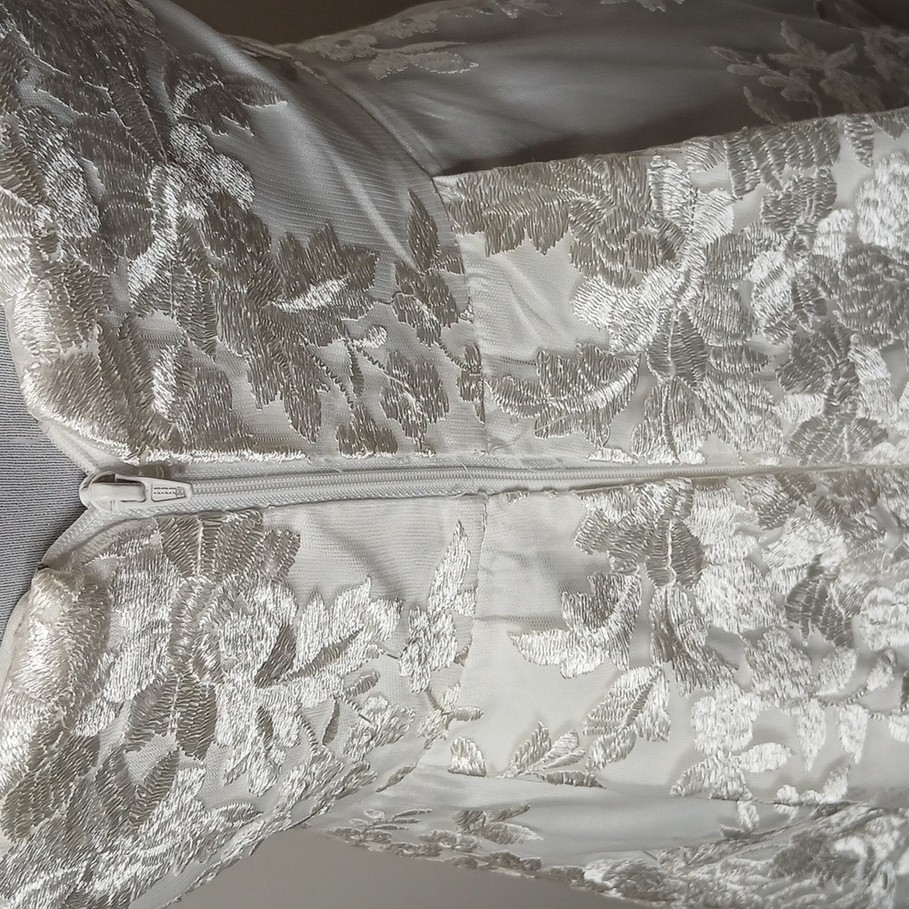 BCX  white floral lace dress size 3 - Picture 10 of 15